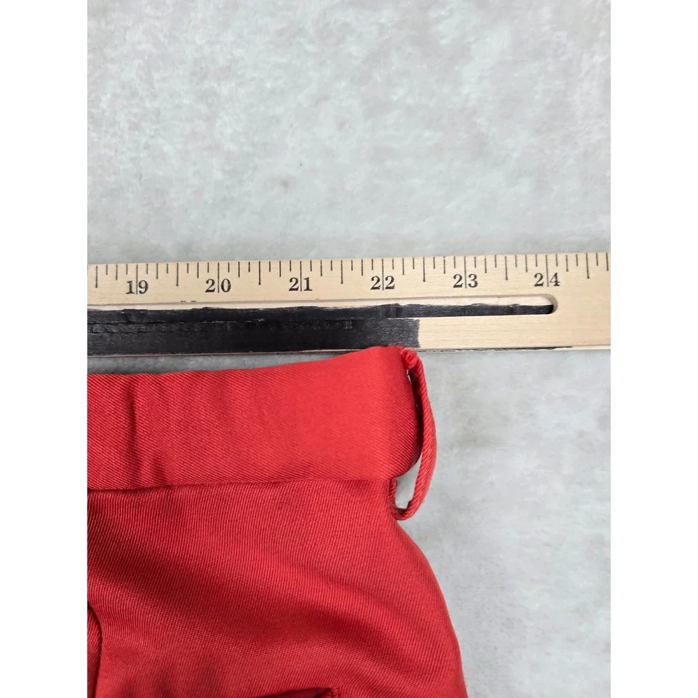Haggar Dress Shorts Mens 44 Red Polyester Flat Front Classic Golf Casual‎